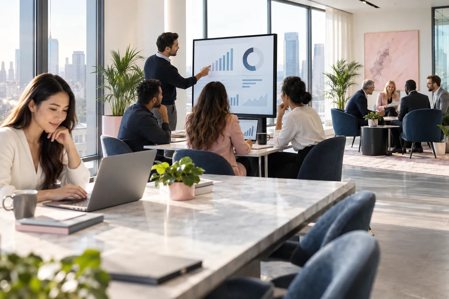 Amazon FBA sellers compare free resources, tactical workshops, and operator networks in a strategy meeting